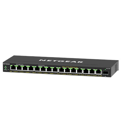 NETGEAR 16-Port PoE+ Gigabit Ethernet Plus Switch GS316EP - 180W Power Budget, Advanced Management
