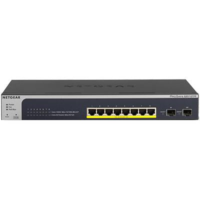 NETGEAR 8-Port Gigabit PoE+ Smart Managed Switch with 2 SFP Ports, 190W Power