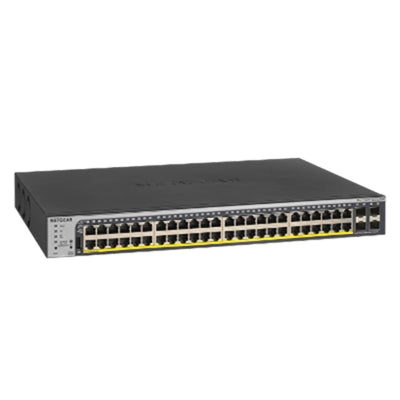 NETGEAR 52-Port Gigabit Ethernet PoE+ Smart Switch with 4 SFP Ports and High Power Budget