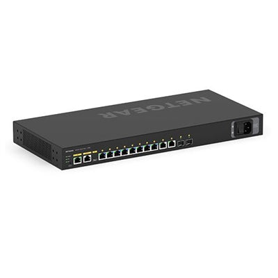 NETGEAR M4250-10G2F 10G PoE+ Managed AV Switch with 8x1G PoE+ Ports and 2xSFP Slots