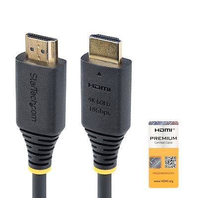 StarTech 1-Foot High Speed HDMI Cable - 4K 60Hz, HDR10, Supports 18Gbps, Ideal for UHD Devices