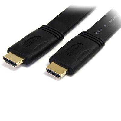 15Ft Flat HDMI Cable - High Speed 4K Ultra HD with Ethernet - Ideal for Clutter-Free Connections