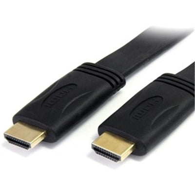 6' Flat High Speed HDMI Cable with Ethernet - Support for 4K, 1080p Audio/Video - M/M
