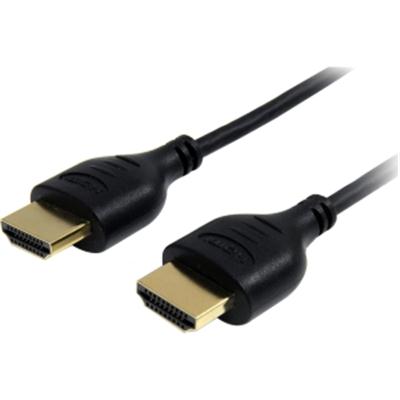 6' Slim High Speed HDMI Cable - Ultra HD 4K 1.4, Gold-Plated Connectors & Ethernet Support