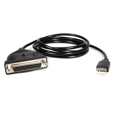 6 Ft USB to DB25 Parallel Printer Adapter Cable - Connect Your Printer Easily