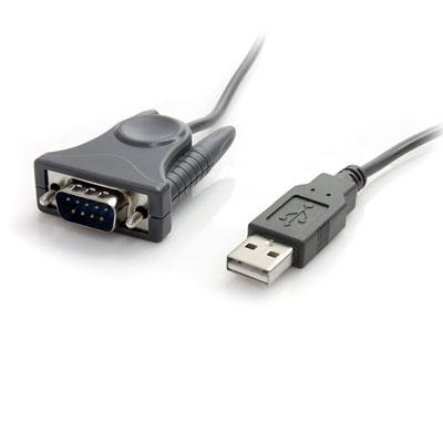 3ft USB to RS232 Serial Adapter Cable for DB9 and DB25 Devices - Connect Easily to PC or Laptop