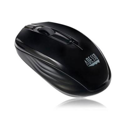 Adesso 2.4GHz Wireless Mini Optical Mouse - Compact 1200 DPI Portable Travel Mouse with Auto Sleep