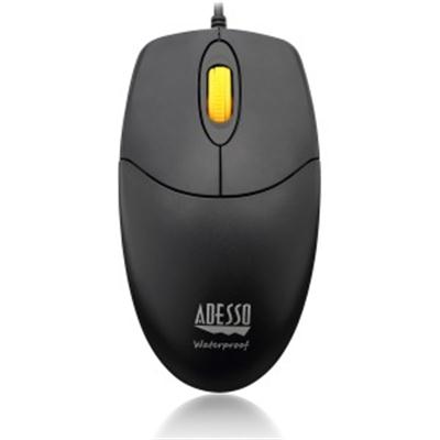 Adesso Waterproof Mouse - Antimicrobial Design, Magnetic Scroll Wheel, 1000DPI Precision