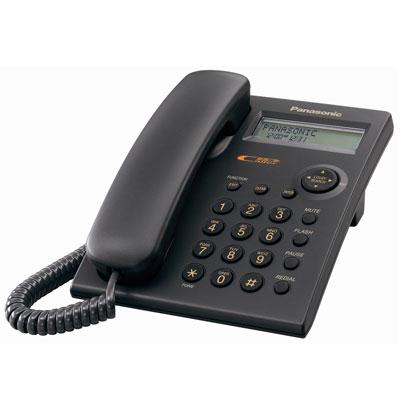 Panasonic Corded 1 Line Caller ID Phone - Classic Black Design with Clear Display