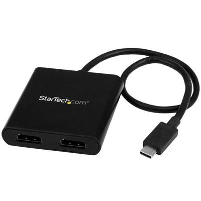 Startech 2-Port USB-C MST Hub to Dual HDMI Splitter - Connect 2 Independent Displays