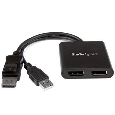 StarTech 2-Port DisplayPort MST Hub - Connect 2 Monitors to 1 DP 1.2 Port, 4K Resolution Support