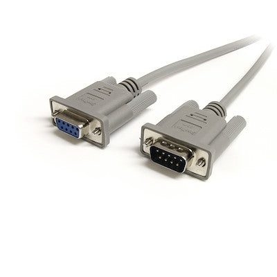 6' VGA Monitor Serial Cable – DB9 Male to Female Connector for EGA Monitor Extension