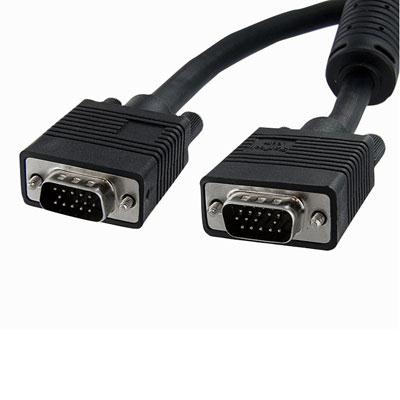 25Ft High Resolution VGA Monitor Cable - EMI Interference Free, Ideal for 1920x1200 Displays
