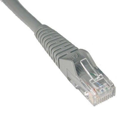 50Ft Cat6 Gray Gigabit Plenum Snagless Patch Cable for Reliable Networking