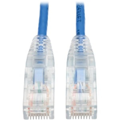 Eaton TrippLite 3' Blue Cat6 Snagless UTP RJ45 Gigabit Patch Cable - Slim Molded Design