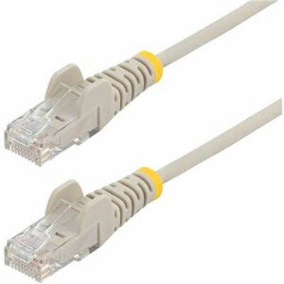 7Ft Slim Gray CAT6 Ethernet Cable - 1Gbps, 100W PoE, Low Smoke Zero Halogen, Snagless Design