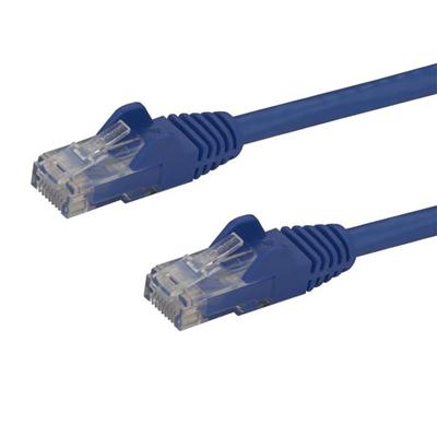 1 Ft Blue Cat6 Ethernet Patch Cable - Snagless RJ45 Connectors for Fast and Reliable Connectivity