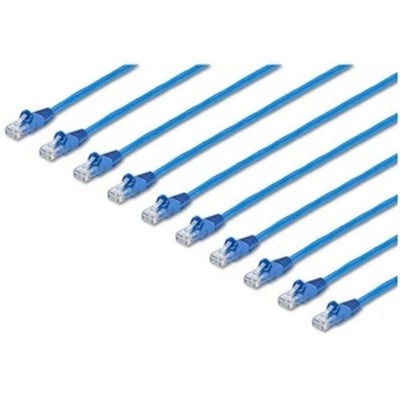 1 Ft. Blue CAT6 Ethernet Cable Pack - 100% Copper, Foil-Shielded, Snagless Connectors