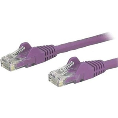 1Ft Purple Cat6 Ethernet Patch Cable - 650MHz, 1Gbps, PoE Ready, 100% Copper, Lifetime Warranty