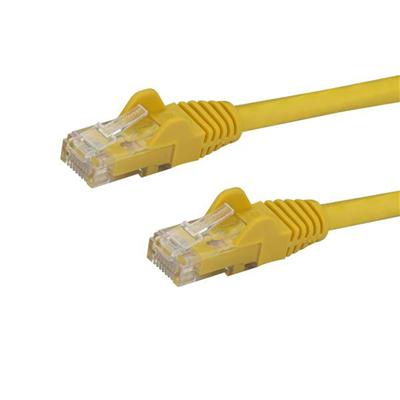 2 Ft Yellow Cat6 Ethernet Patch Cable - Snagless RJ45 Connectors for Fast, Reliable Network Connectivity