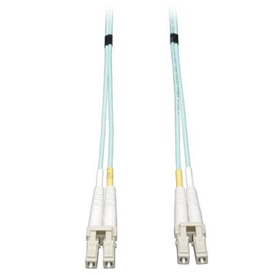 2M Aqua Duplex Multimode Fiber Cable LC/LC 10Gb OM3 50/125 LSZH - High-Speed Networking Solutions