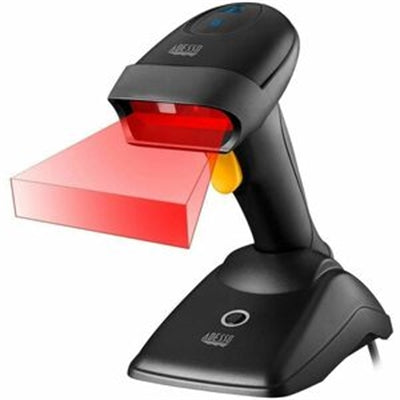 Adesso 2D Barcode Scanner With Cradle - Bluetooth & 2.4GHz Wireless, Antimicrobial & Spill Resistant