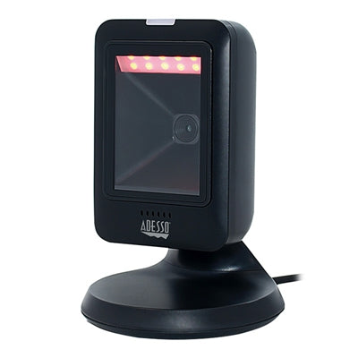Adesso NuScan 2800U Omnidirectional 2D Barcode Scanner - Fast 30 FPS, Spill Resistant, Hands-Free Design