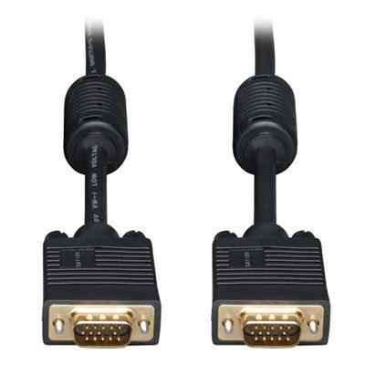 6' SVGA Gold Monitor Cable with RGB Coax - Enhanced Signal Quality for HD Displays