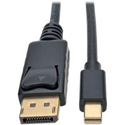 6Ft Mini DisplayPort to DisplayPort 1.2 Adapter Cable - 4K @ 60Hz, High-Speed Performance