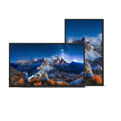 Sharp MultiSync PN-M652 65" 4K LCD Public Display Monitor - 24/7 Use, USB-C, HDMI, Extensive Control