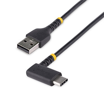 6Ft Right Angle USB A to USB C Charging Cable - Heavy Duty 3A Fast Charge for iPad Pro, Google Pixel