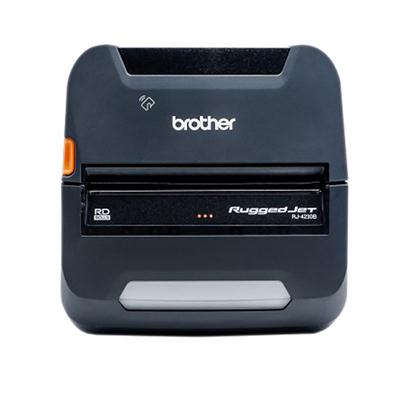 Brother RuggedJet RJ4230B-L Mobile 4" Direct Thermal Printer - Bluetooth, NFC, Li-Ion Battery Included