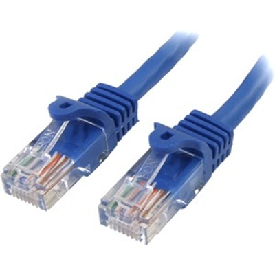 6Ft Blue Cat5e Patch Cable with Power Over Ethernet for High-Speed Network Connections