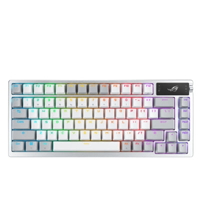 ASUS ROG Azoth 75 Wireless Custom Gaming Keyboard - OLED Display, Gasket-Mount, Hot-Swappable ROG NX Snow Switches