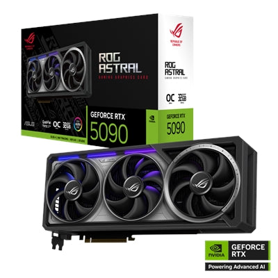 ASUS ROG Astral GeForce RTX 5090 32GB GDDR7 OC Gaming Graphics Card - PCIe 5.0, HDMI/DP 2.1