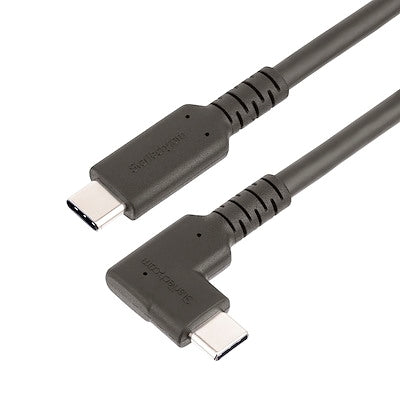 Startech 6Ft Right Angle USB-C Cable - 100W Power Delivery, 5Gbps Data, 4K 60Hz DP Alt Mode