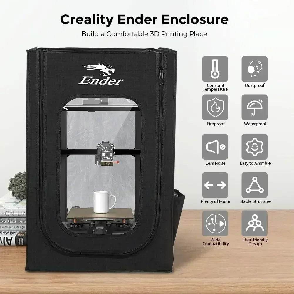 Creality Ender-3 SE Enclosure - Fireproof, Dustproof, Constant Temperature Control, Black
