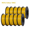 Kingroon 22Lbs Pro Quality PETG & PLA Filament - 10 Rolls Mixed Colors, Eco-Friendly 1.75mm 10 KG PETG Yellow United States