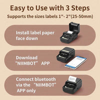 Niimbot B21 Mini Bluetooth Thermal Printer | Inkless Labels for Home, Office & Crafts