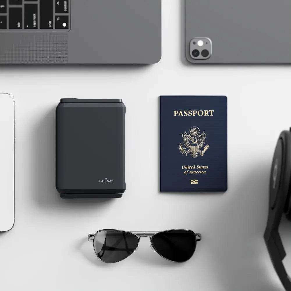 GL.iNet GL-BE3600 Slate 7 Dual-Band WiFi 7 Portable Travel Router for Fast Connectivity