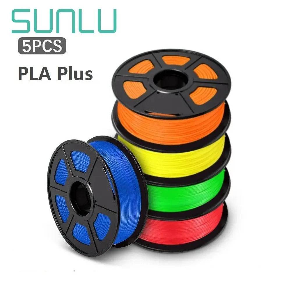 Sunlu PLA Plus 1.75mm 5Kg Colorful Filament for Vivid 3D Printing and Strong, Smooth Output PLA PLUS 5 Colors 1 United States