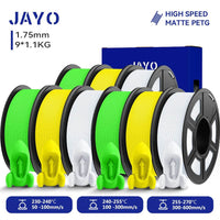 JAYO PETG Filament 1.75mm - 9 Rolls for Fast, Reliable 3D Printing with Matte Finish 3GN3YL3WT United States