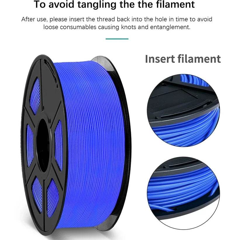 SUNLU PLAPLUS 1.75mm Filament 5kg - Tangle-Free, Eco-Friendly, Odorless, Bright Color