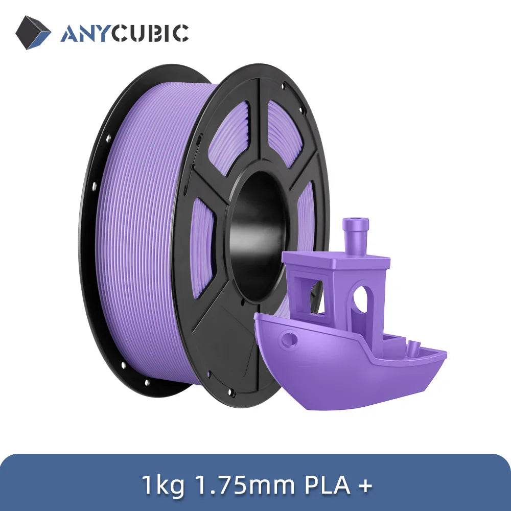 Anycubic PLA Plus 1.75mm 5Kg Natural Filament for Kobra S1C - Precision 3D Printing Material Purple 5kg United States