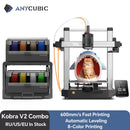 Anycubic Kobra 3 V2 3D Printer: 600Mm/S Fast Printing, 8 Vibrant Colors, APP Control, ACE Pro Filament Drying