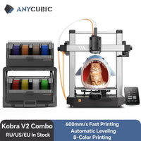 Anycubic Kobra 3 V2 3D Printer: 600Mm/S Fast Printing, 8 Vibrant Colors, APP Control, ACE Pro Filament Drying