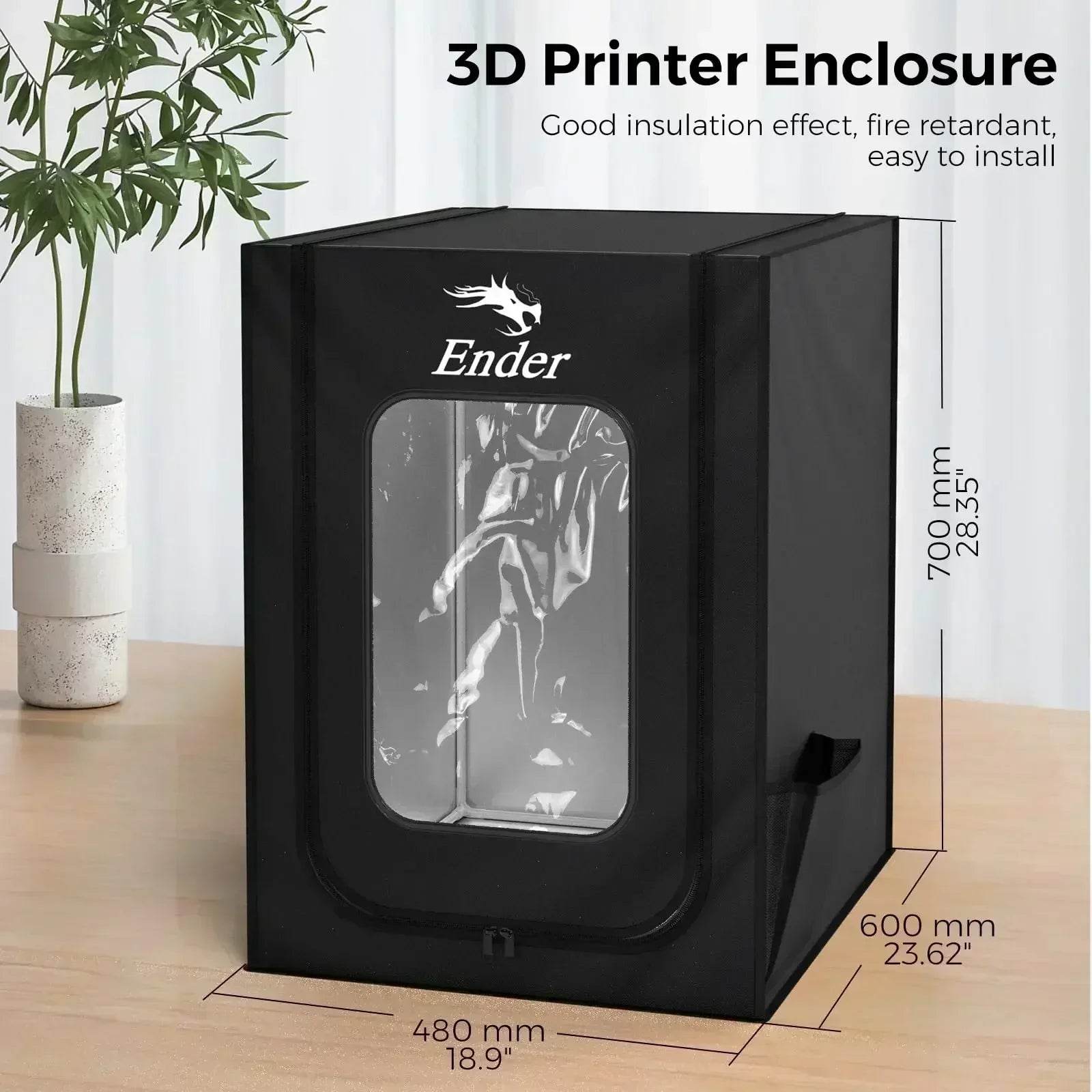 Creality Ender-3 SE Enclosure - Fireproof, Dustproof, Constant Temperature Control, Black