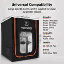 YOOPAI 3D Printer Enclosure for Bambu & Creality with LED Light - Fireproof, Dustproof, Temperature Control L1 high(90cm) United States