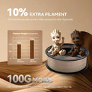 Comparison showing JAYO Wood PLA 3D Filament 1.75mm 1.1kg - 6 Roll Set includes 10% more filament than other brands, emphasizing value for 3D printing enthusiasts.