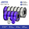 JAYO 1.75mm Transparent PETG PLA Filament - 10 Rolls of Clear Multicolor for Vibrant 3D Printing PLA PLUS 5TP 5TPPP United States
